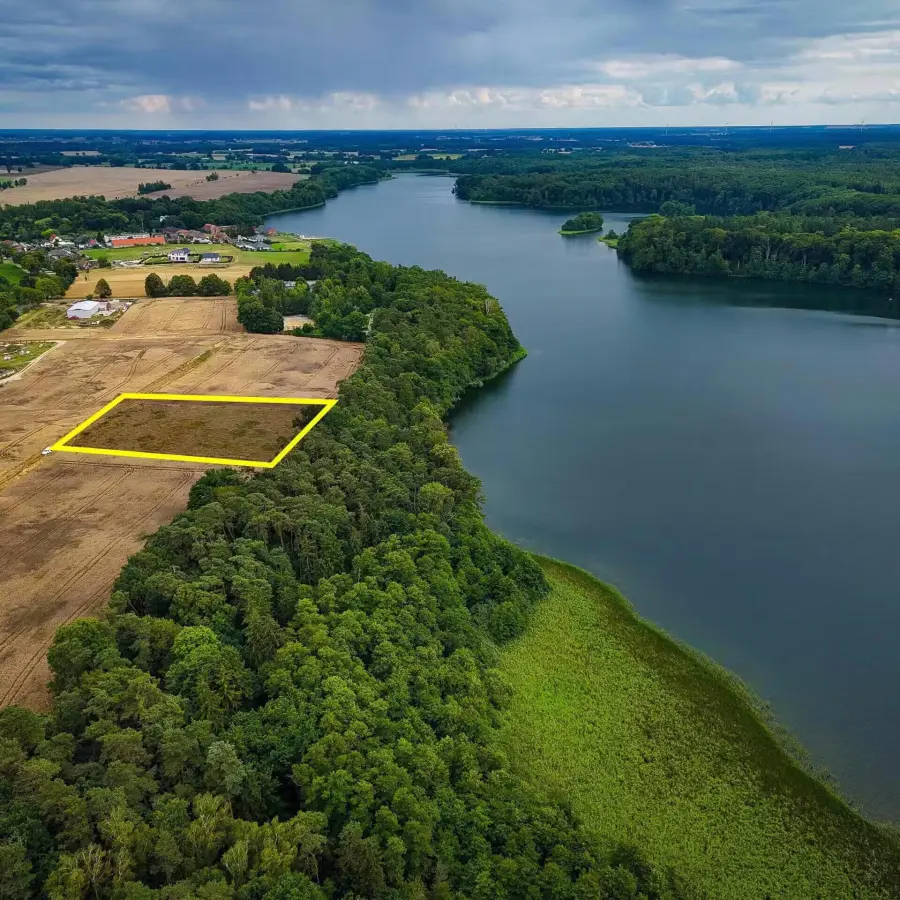 wielkopolskie, międzychodzki, Chrzypsko Wielkie, Białokosz, Dwie działki o pow. 0, 6415 m2 pierwsza linia brzegowa Białokosz